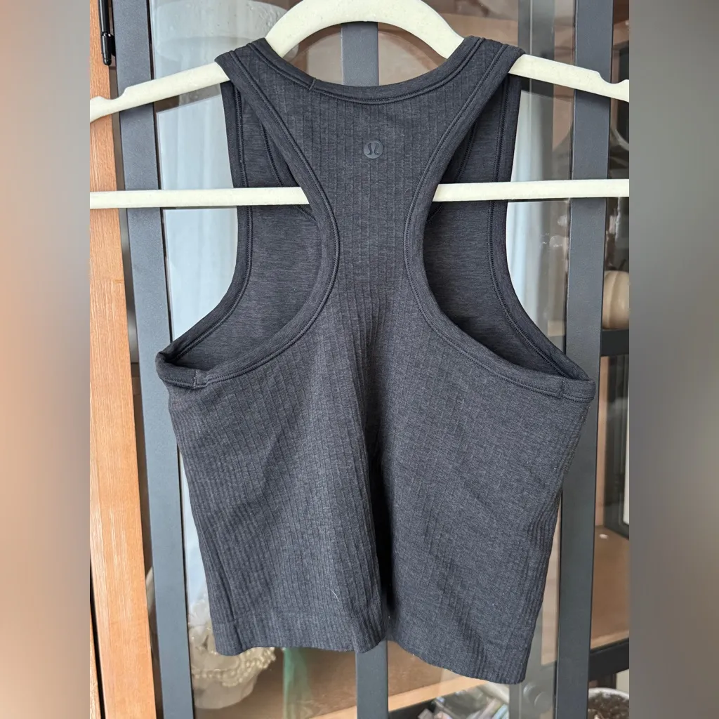 Lululemon Ebb To Street Racerback Crop Tank top ribbed sports bra long line - Image 2