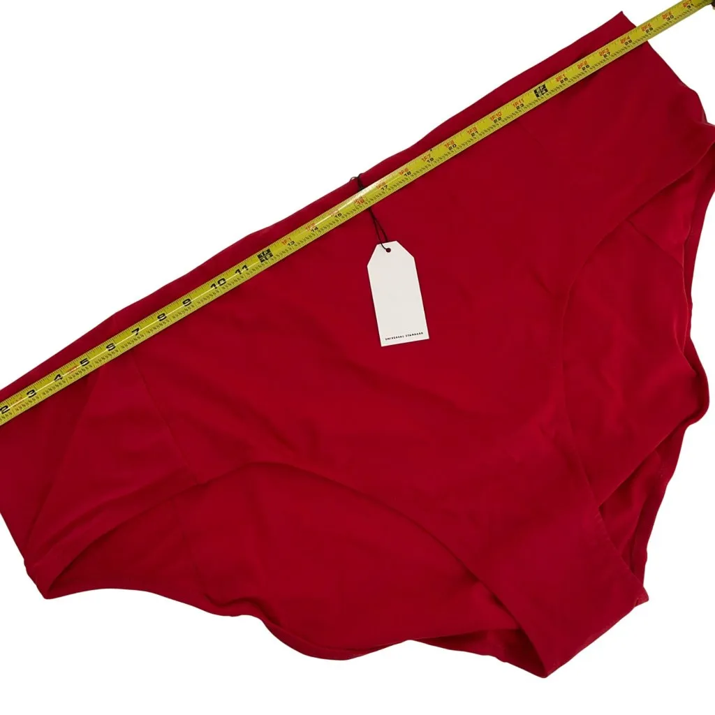 Universal Standard Womens Red High-Waisted Swim Bottoms 3XL plus full coverage - Image 8