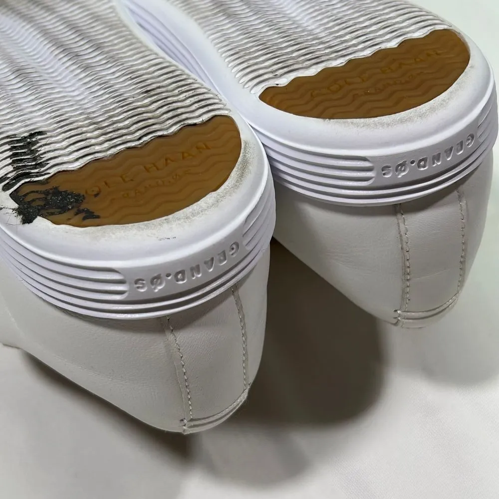 Cole Haan Grand Crosscourt Sneaker white Leather Women's‎ 10B - Image 9