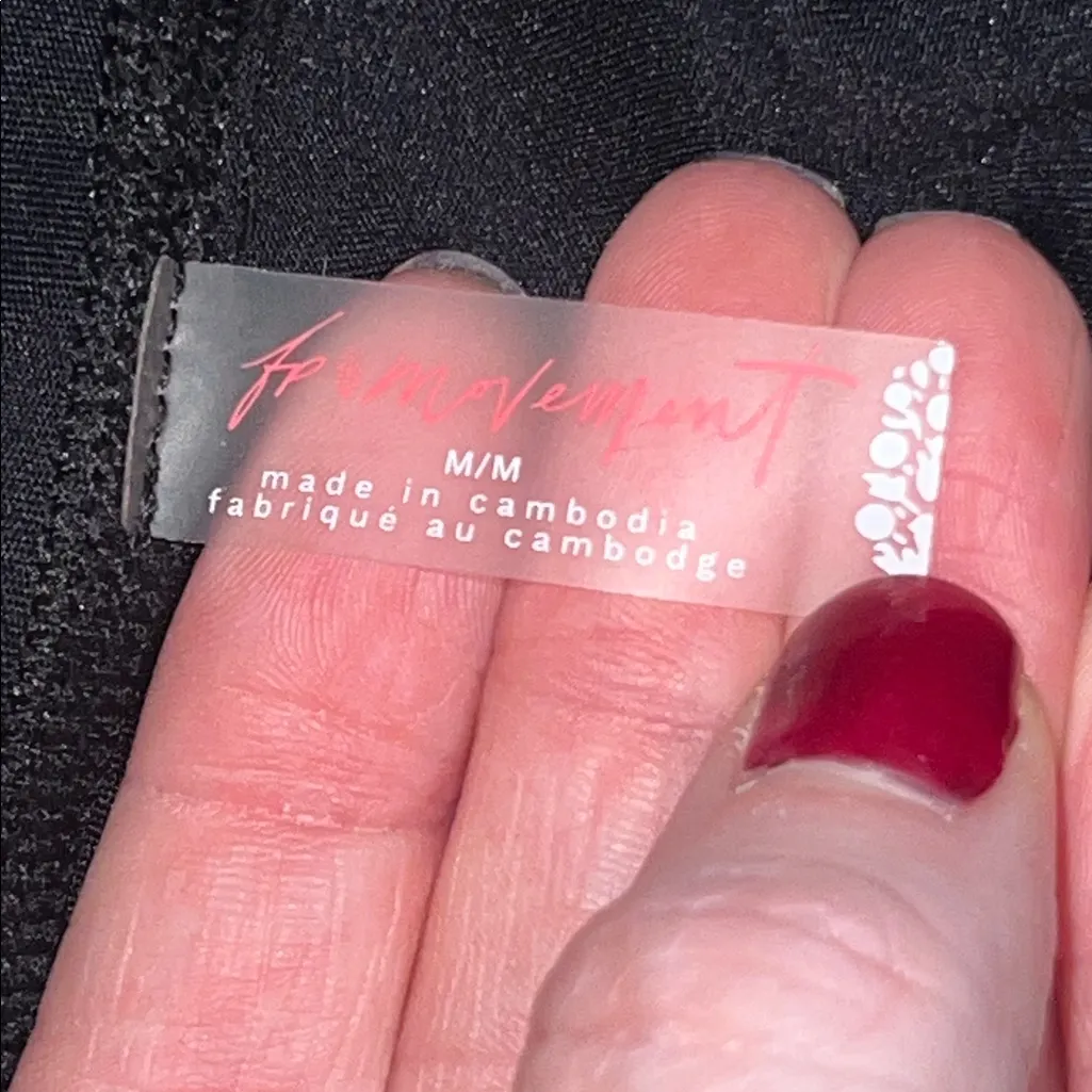 Free People Movement “Back It Up” Active Onesie Black Size M NWT - Image 12