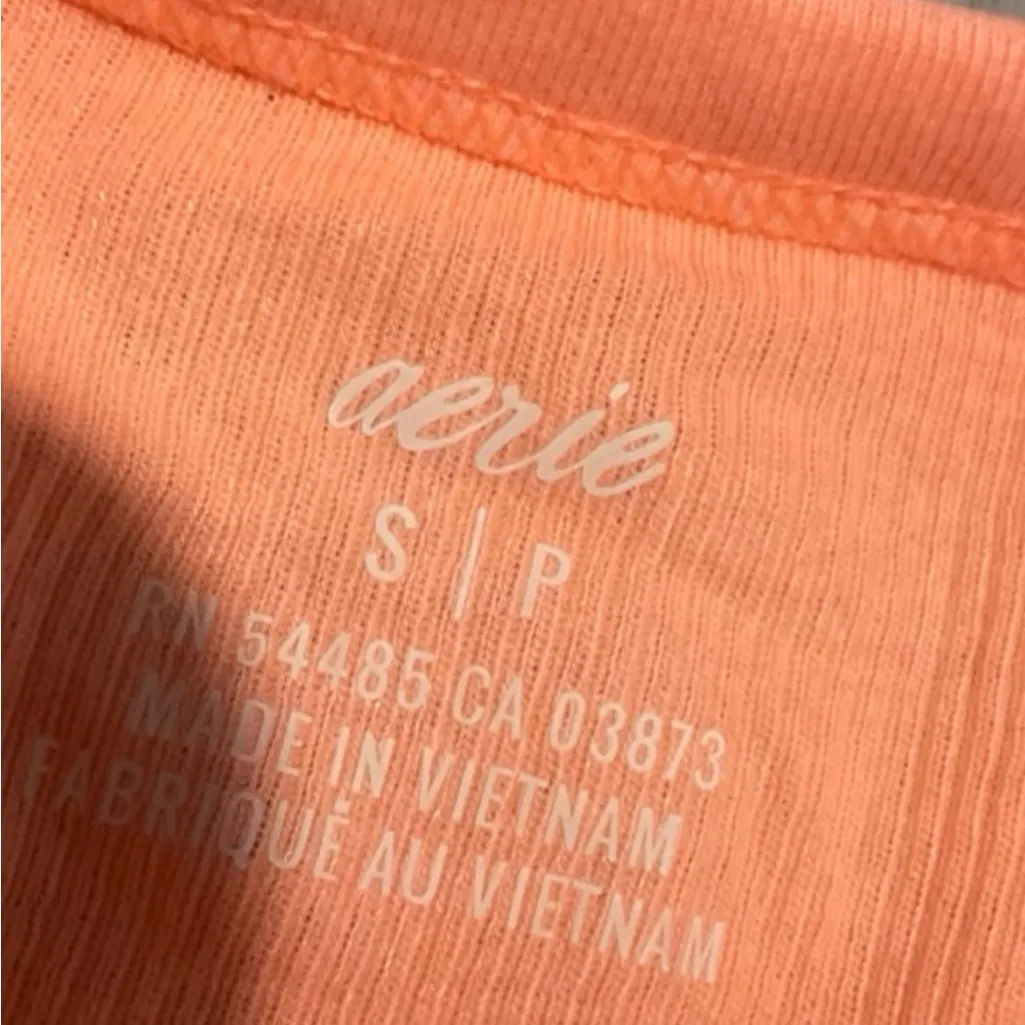 Aerie Coral Halter Tank Top - Image 2