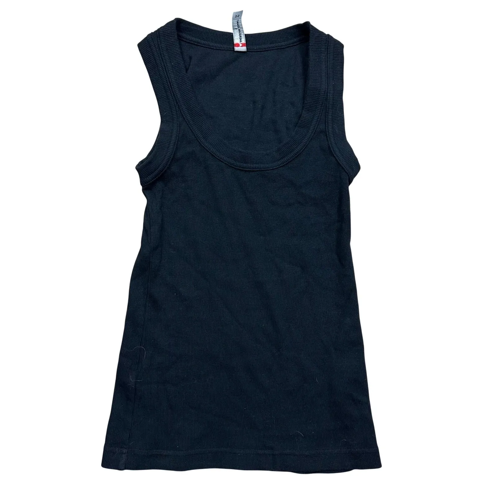 NWOT American Giant Women's Black Ribbed Tank Top Size S Scoop Neck Solid - Image 4