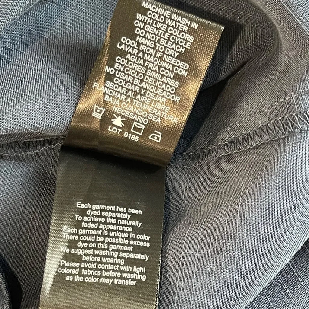 Hilary Radley Shift Dress Womens Size Large Blue Tencel Lyocell Pockets Mini NWT - Image 7