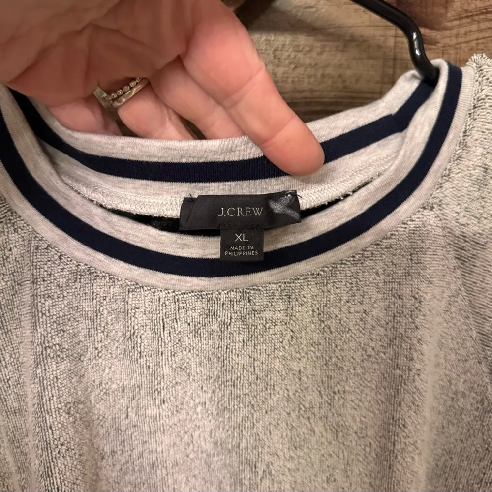 JCrew French terry short sleeve sweatshirt - Image 3