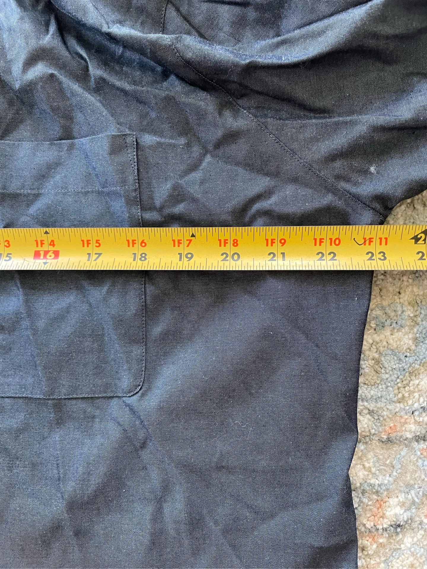 Vintage Ellen Tracy Blouse Blue Button Front Long Sleeve NWOT - Image 8