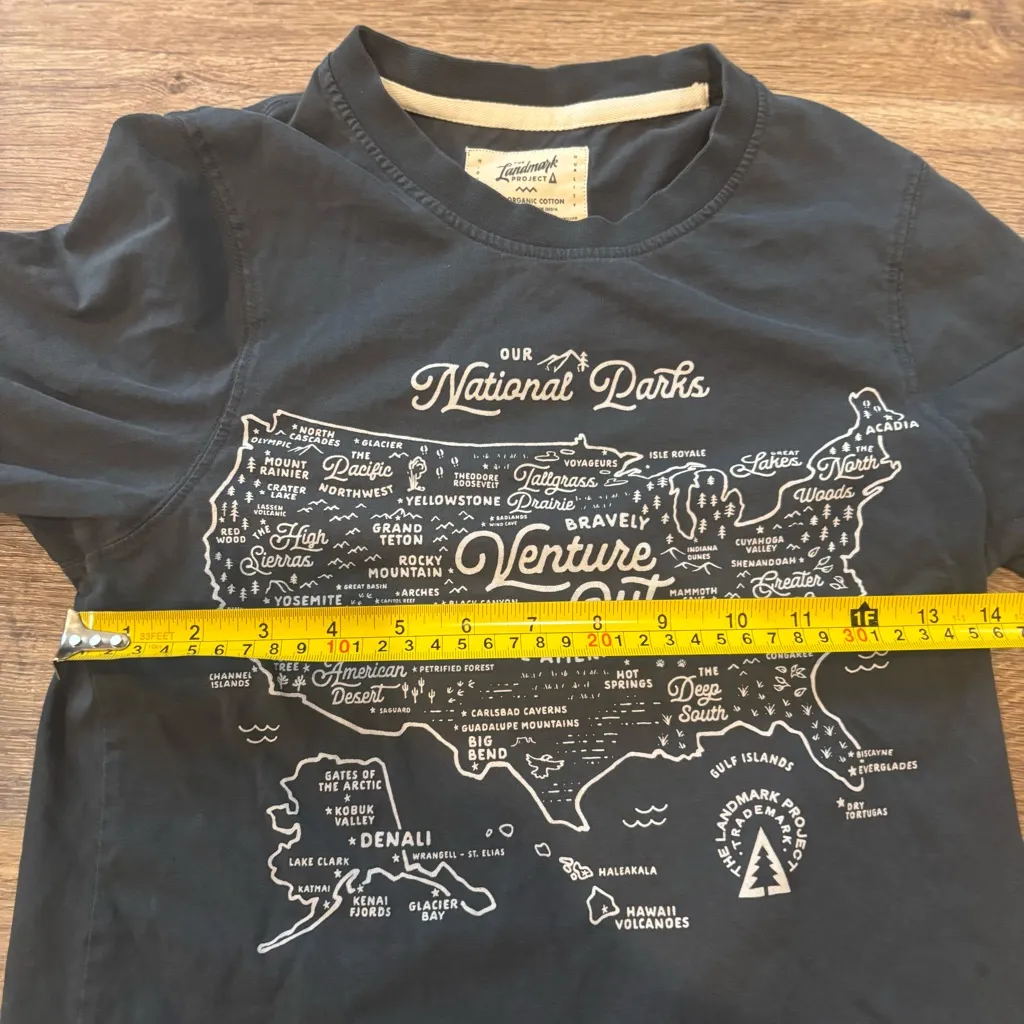 The Landmark Project National Parks Map Graphic T - Image 4