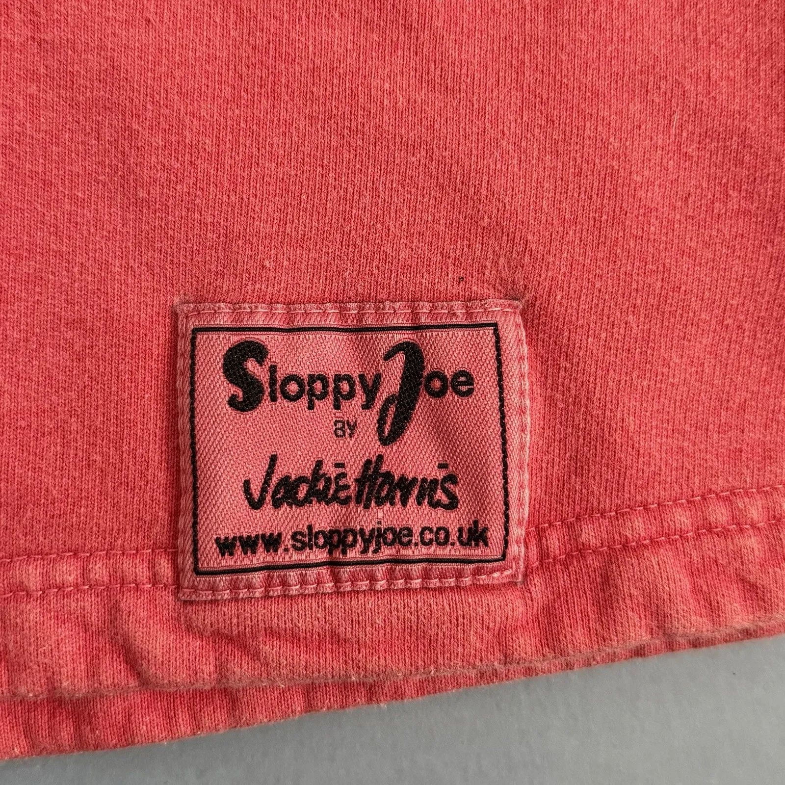 Sloppy Joe Jackie Harris Collar 02 Red Wash Organic Cotton Rugby Sweatshirt - Image 5