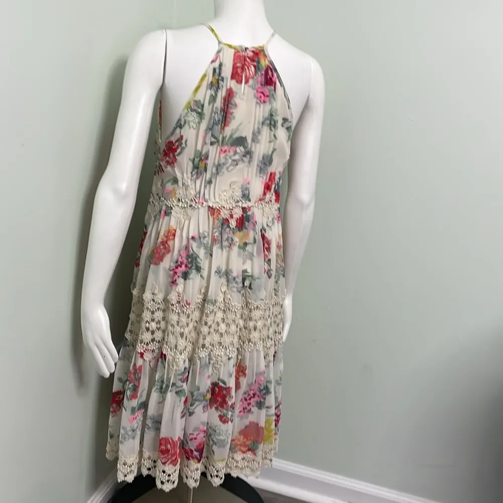 ANTHROPOLOGIE Ranna Gill Kalila Floral Dress Small White - Image 7