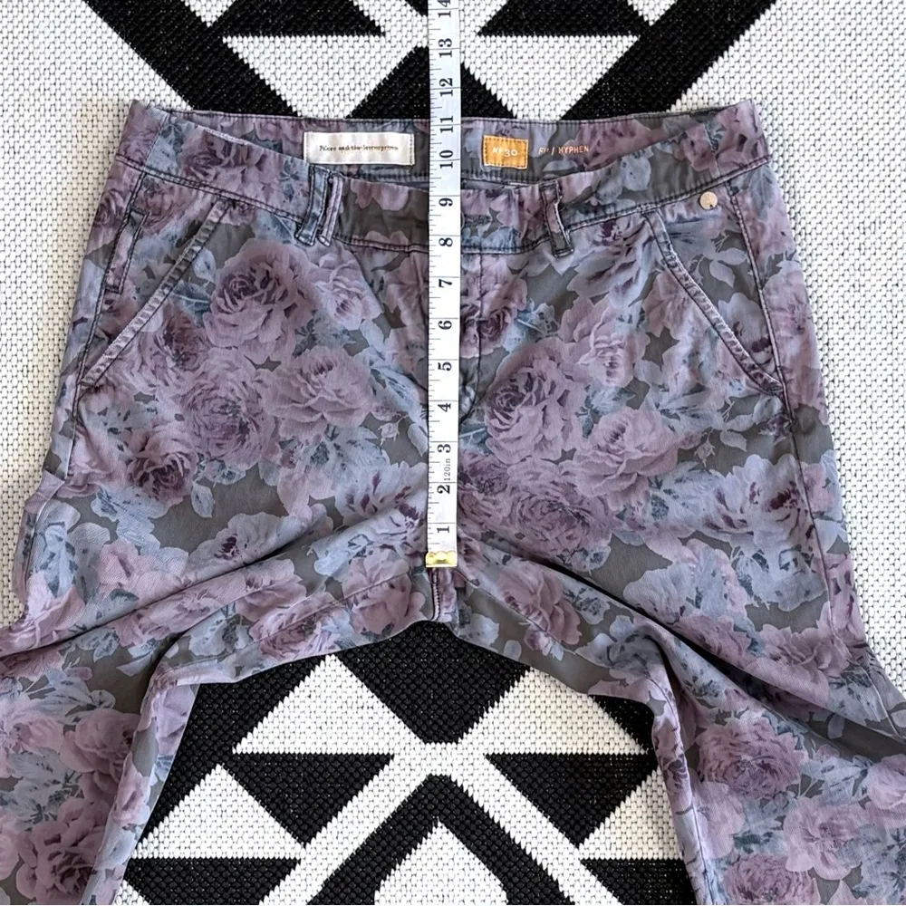 Pilcro & the Letterpress Hyphen Floral Print Chinos Size 30 - Image 6