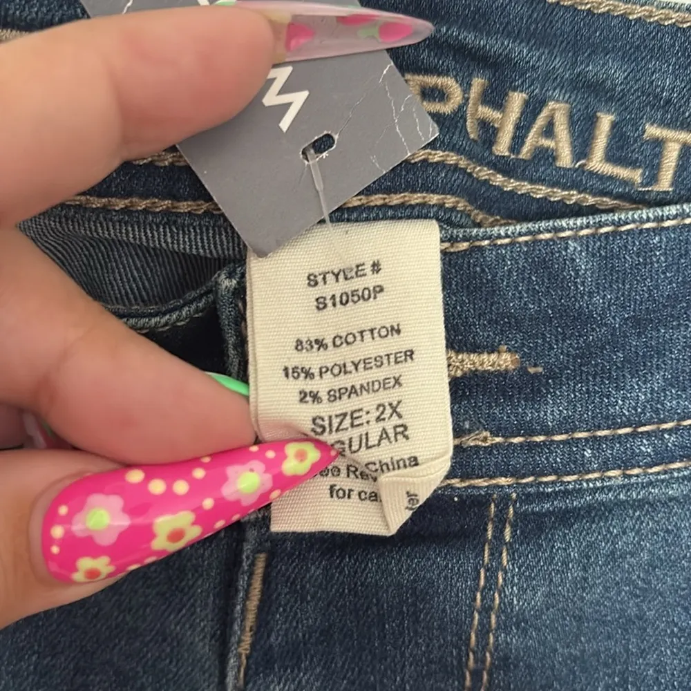 Wet Seal Blue Asphalt Distressed Jeans Size 2X - Image 5