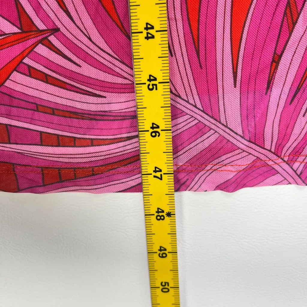 NWT Farm Rio Endless Summer Tulle Floral Flower Midi Dress Size L Pink Red - Image 15