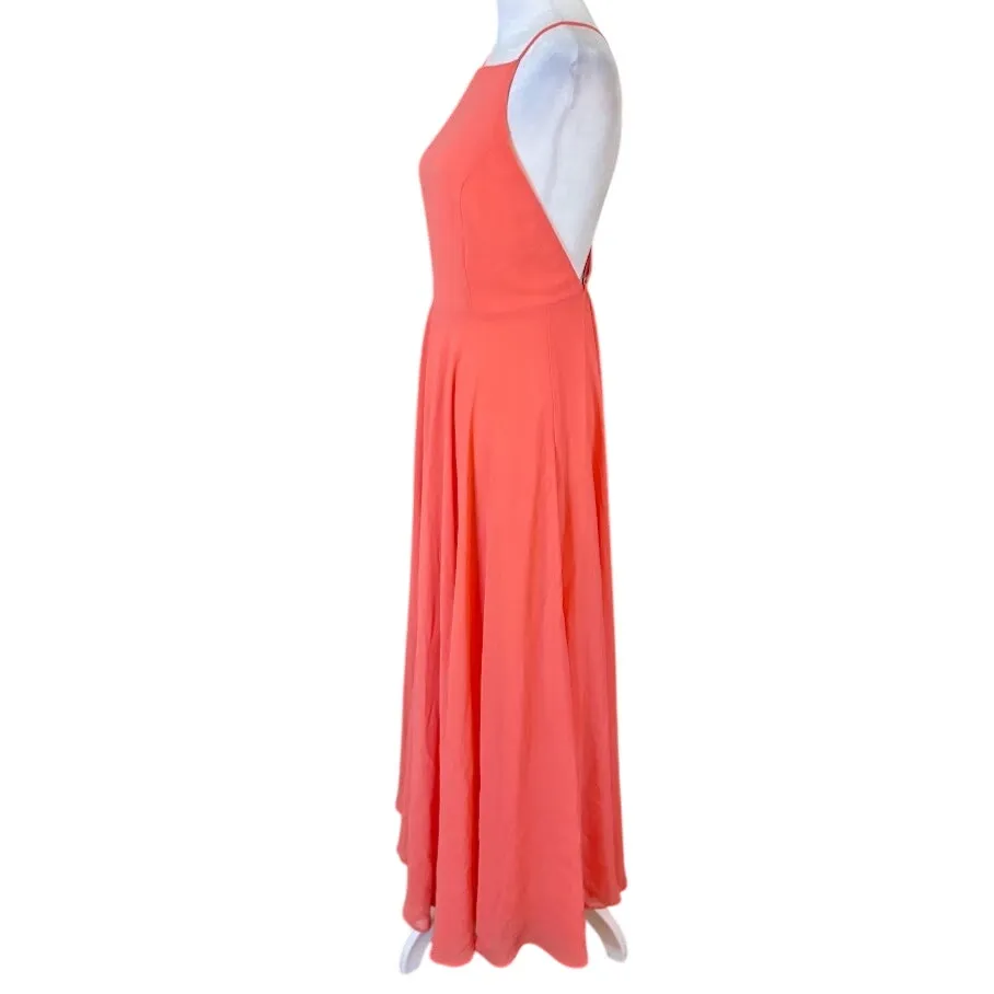 Lulus Mythical Kind of Love Coral Pink Maxi Dress Long Gown Size Medium - Image 3