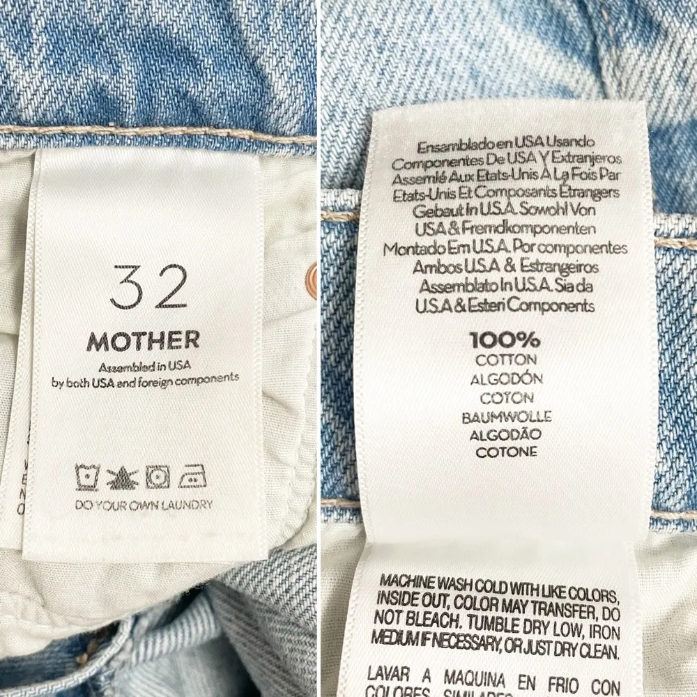 MOTHER Superior The Spinner High Waist Wide Leg Jeans in We Bounced Size 32 | 14 Blue - Image 14