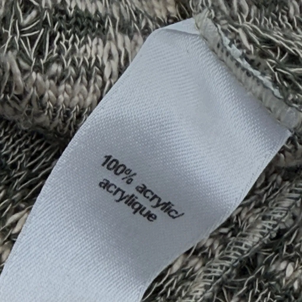 Maurices Open Front Textured Knit Cardigan Womens Large Olive Cream - Image 10