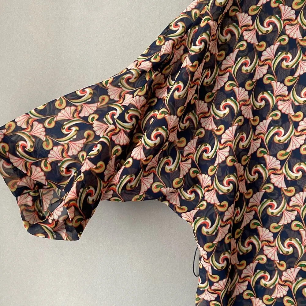 The‎ Webster Miami sz S kimono robe mini dress Red - Image 8