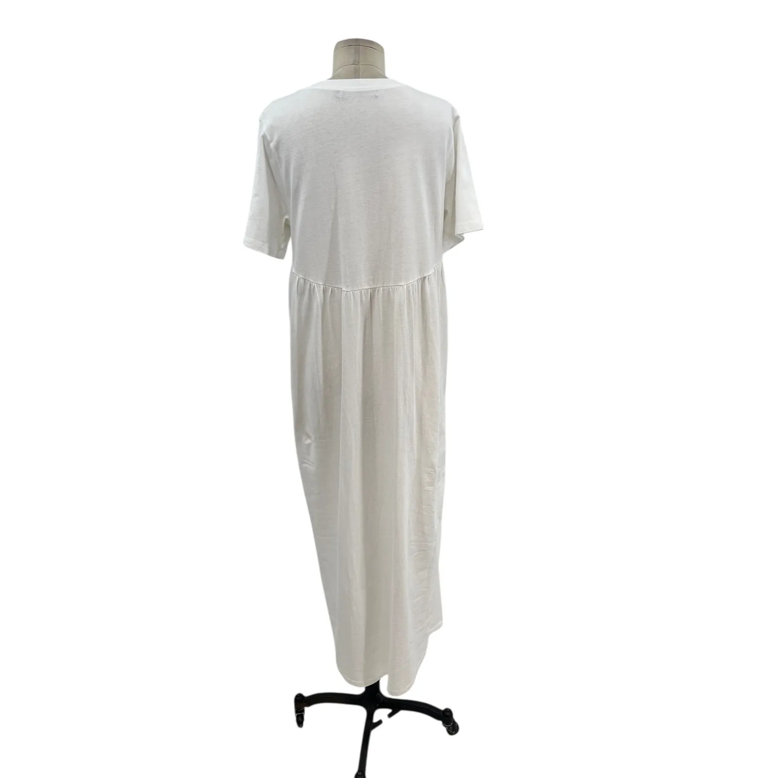 Tuckernuck Pomander‎ Place Zoe Maxi Tee Dress Short Sleeve White Size Medium - Image 9