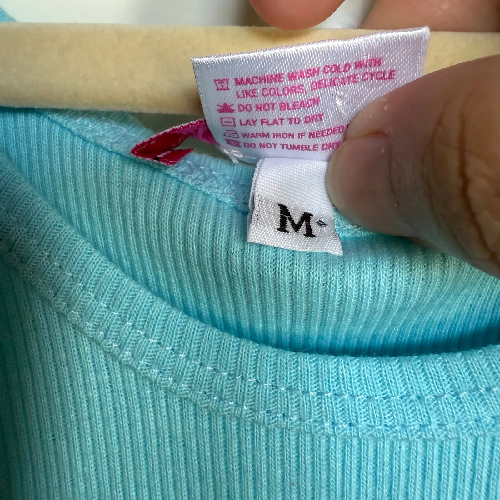 Moody Mamas It's a Boy Maternity Ribbed Tank Blue Bling Pink Green NEW Size‎ M Size undefined - Image 6