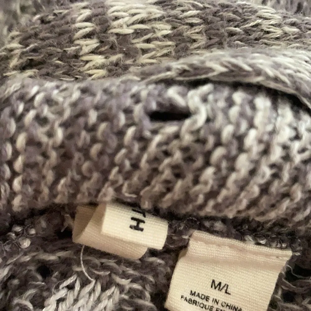 Anthropologie Moth Lavena Open Front Sweater Vest Pointelle Marled Cardigan M/L - Image 6