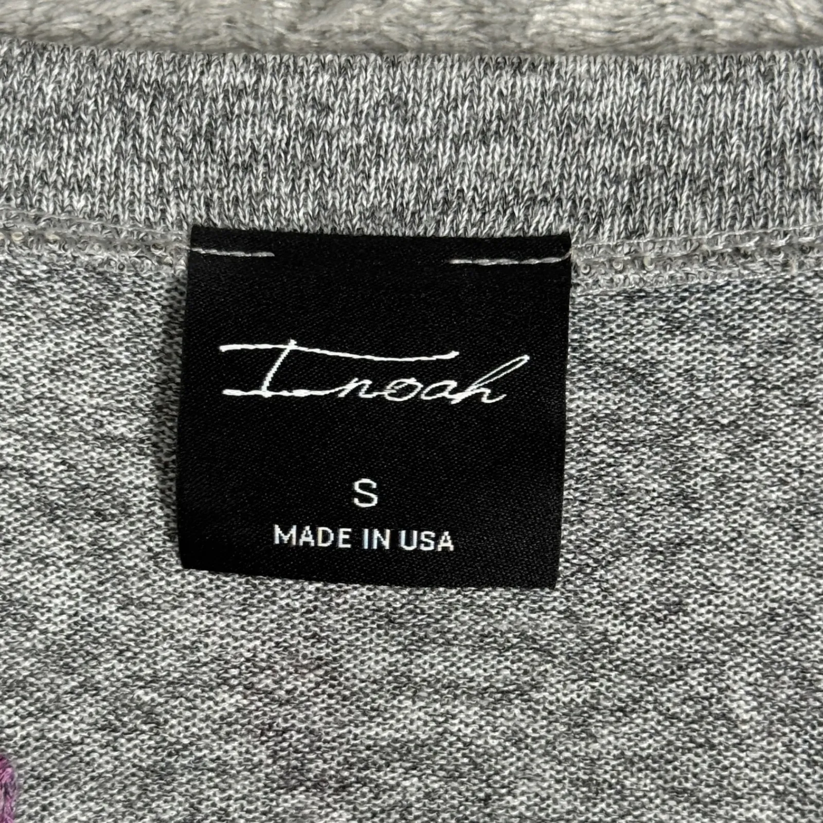 Inoah Shirt Womens Small Cat Print Graphic Tunic Top Elbow Sleeve Cat Lady Artsy Gray - Image 8