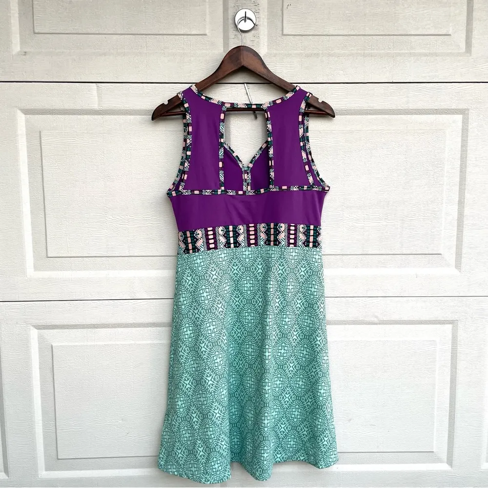 Marmot Womens Dress Becca Clear Sky Violet Multicolor Sleeveless Large - Image 4