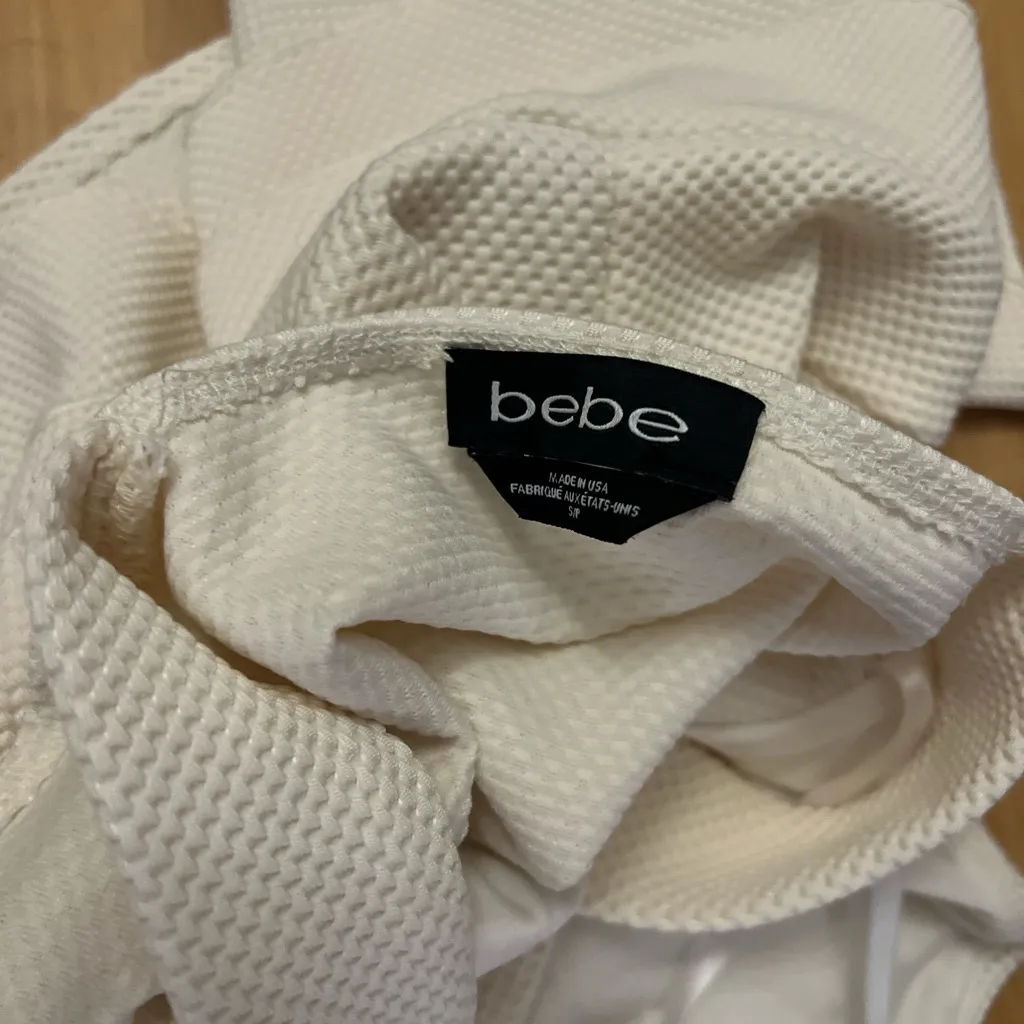 Bebe  Ivory Layered Blouse - Image 3