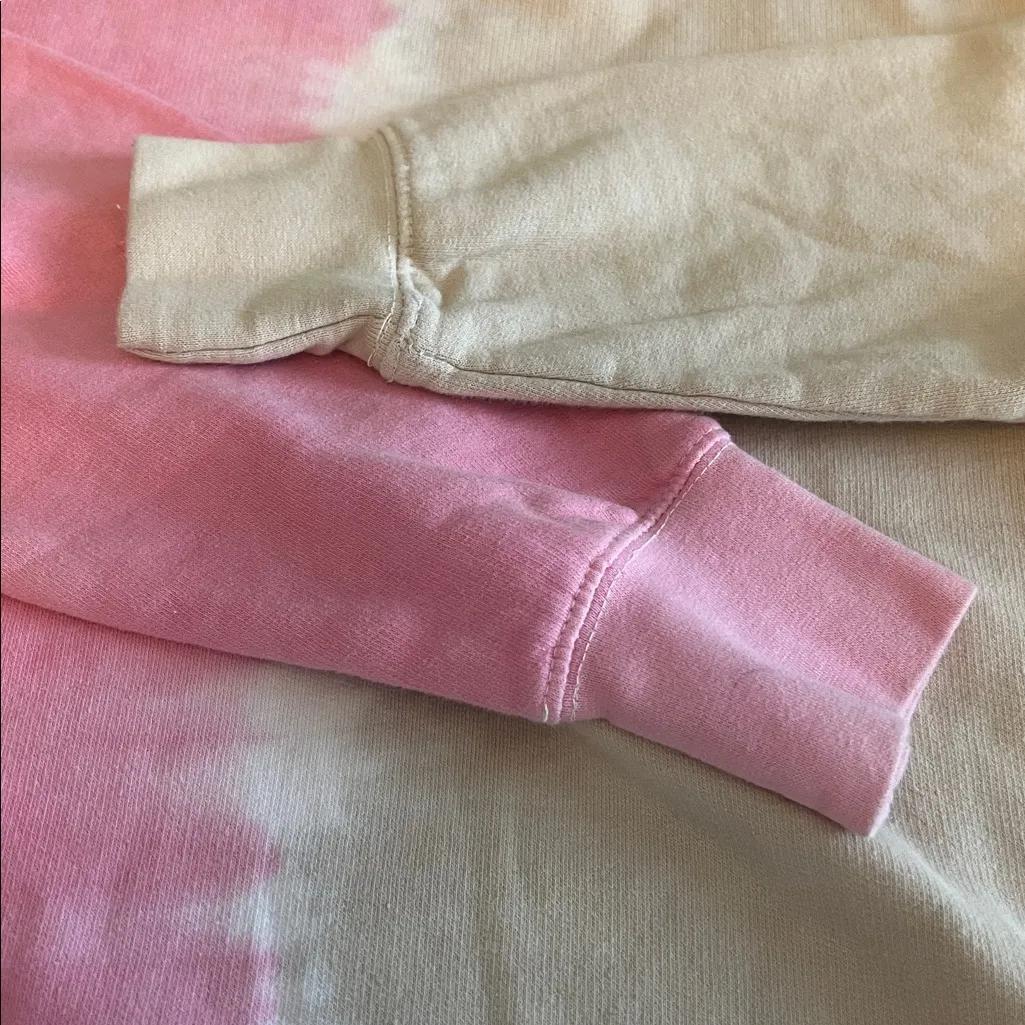 Ariana Grande Sweetener Tour Tie Dye Graphic Sweatshirt Pink/Tan Size Small - Image 7