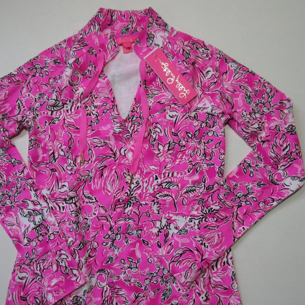 NWT Lilly Pulitzer UPF 50+ Cassi in Plumeria Purrposefully Pink Dress XXS - Image 3