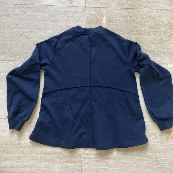 Sweaty‎ Betty Revive Sweatshirt in Dark Blue Size XXS $88 Pullover Flare - Image 5