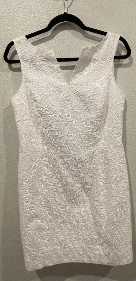 Lauren James The Avery Seersucker White Mini Dress - Image 2