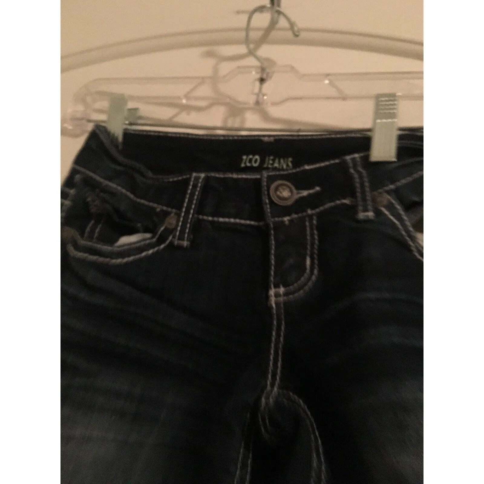 ZCO Women's Blue Jean Shorts Pockets Size 1 Blue Denim - Image 3