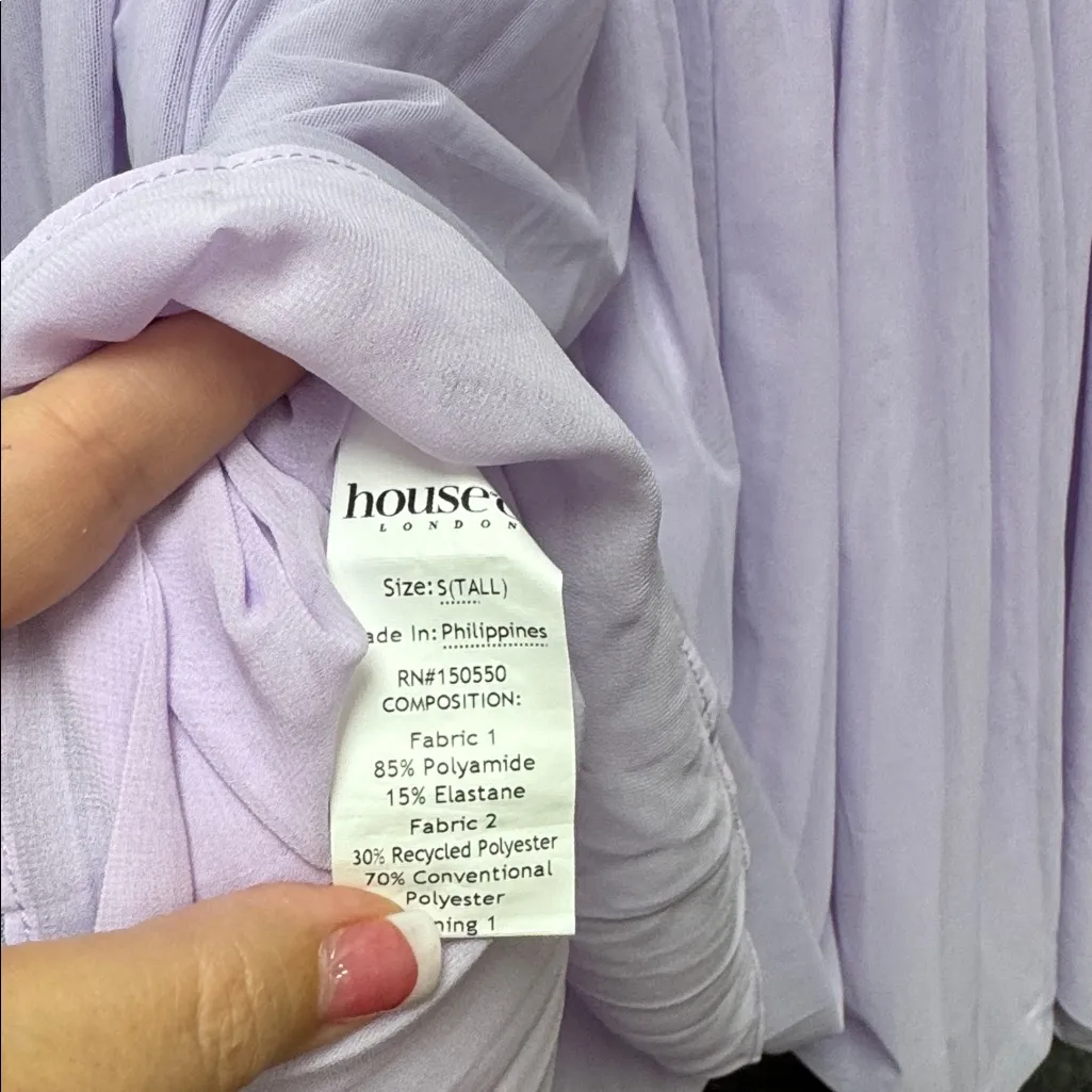 SOLEIL Orchid Off Shoulder Mini Dress - Image 7