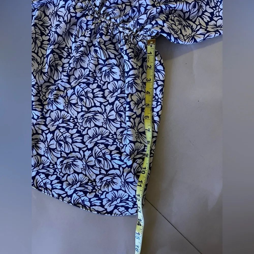 Maitai short jumpsuit floral blue/white L lightweight Romper - Image 6