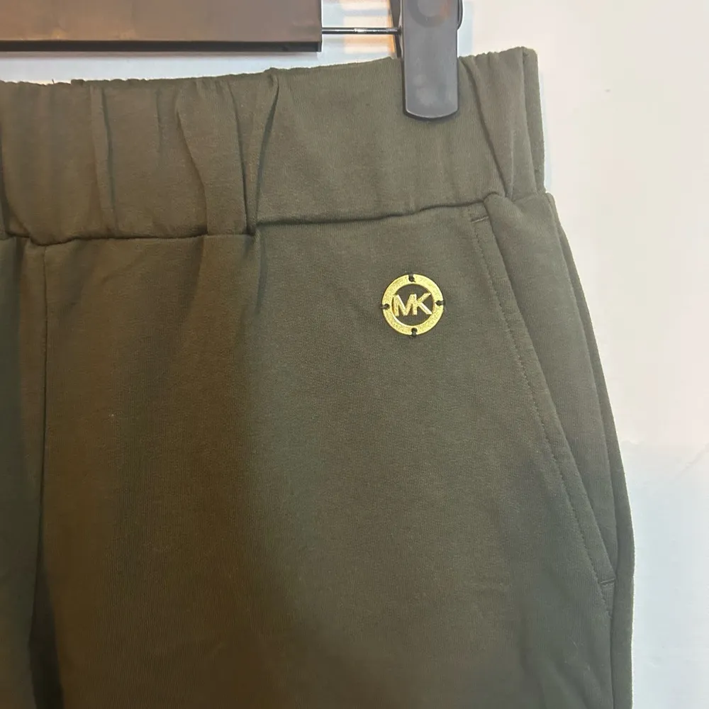 Michael Michael Kors Olive Green Pull on Casual Ankle Pants - Image 3