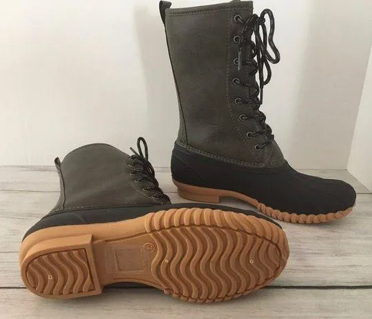 Gray Duck Boots, Size 7 - Image 5