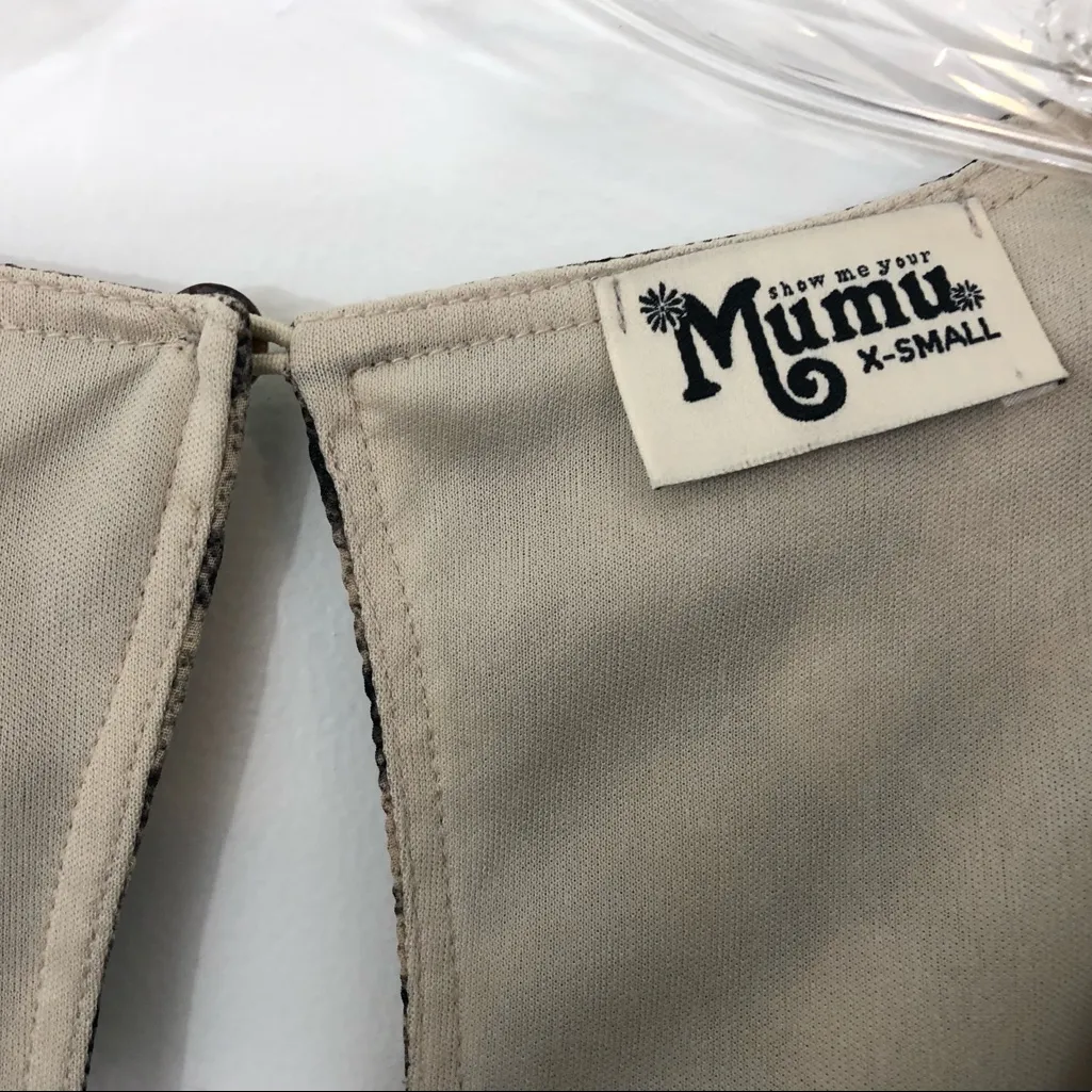 Show Me Your Mumu Donna Michelle Dress XS Retro Inspired Snake Print - Image 7