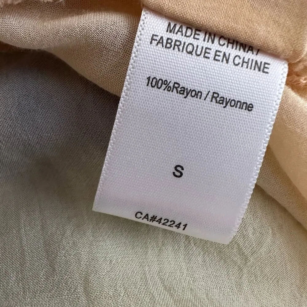 YFB Flutter Sleeve Top Tie Dye Watercolor Spring Summer Pastel Rayon Hippie - Image 5