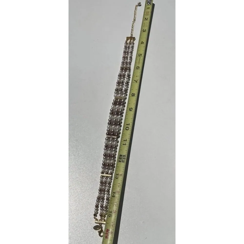 Vintage Worthington Silver Toned Chain Necklace Triple-Link Strand Sz 16” - Image 10