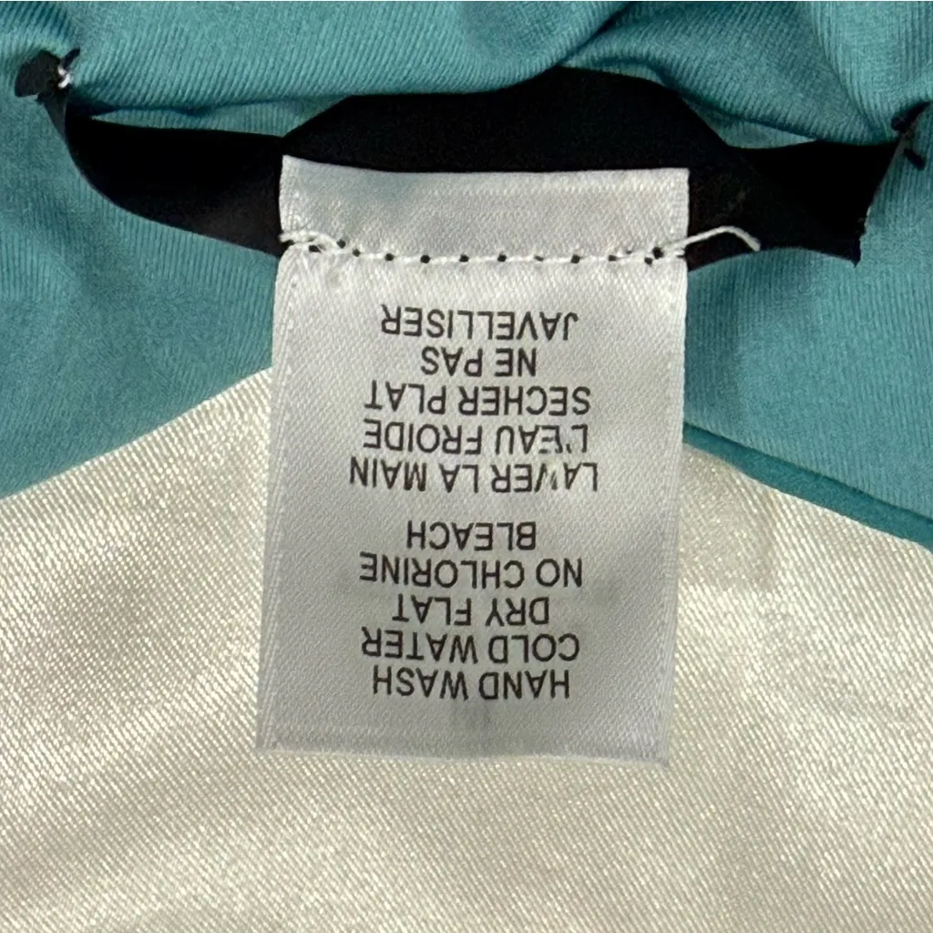 Beach Riot Coral One Piece Swimsuit Floral Mojito Teal Halter Neck Tie Medium - Image 10