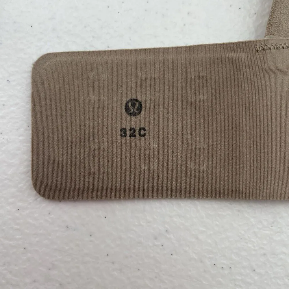 Lululemon Size 32C Bra Take Shape Molded Wireless Uplift Shape Soft Sand Beige - Image 13