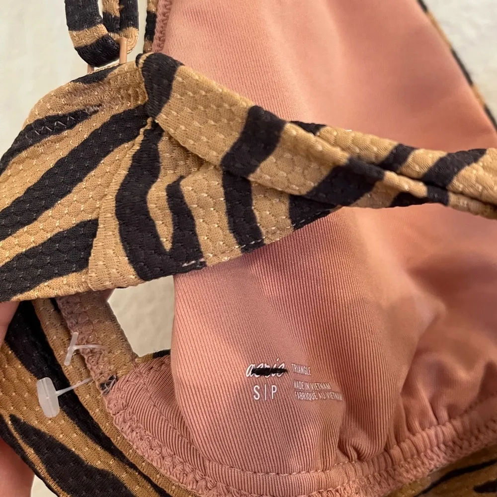 Aerie Pique Zebra print High Waisted Bikini Small/ Medium NEW - Image 7