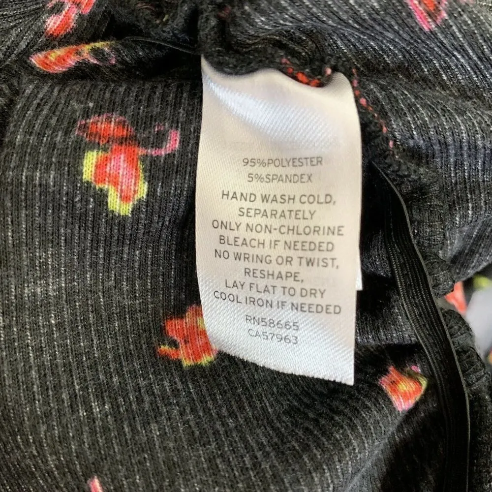 ABOUND Womens Multicolor Floral Print Long Sleeve Ruched Sheath Dress Size Small - Image 6