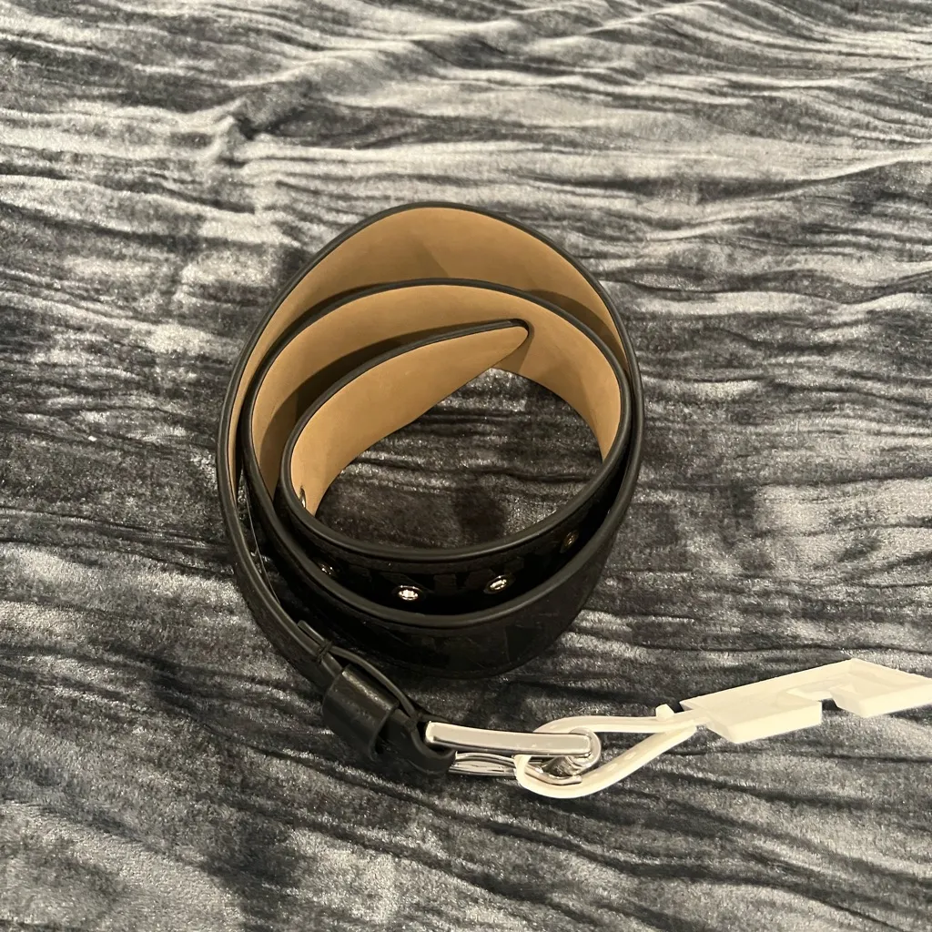 Michael Kors Black Leather Belt Size S - Image 2