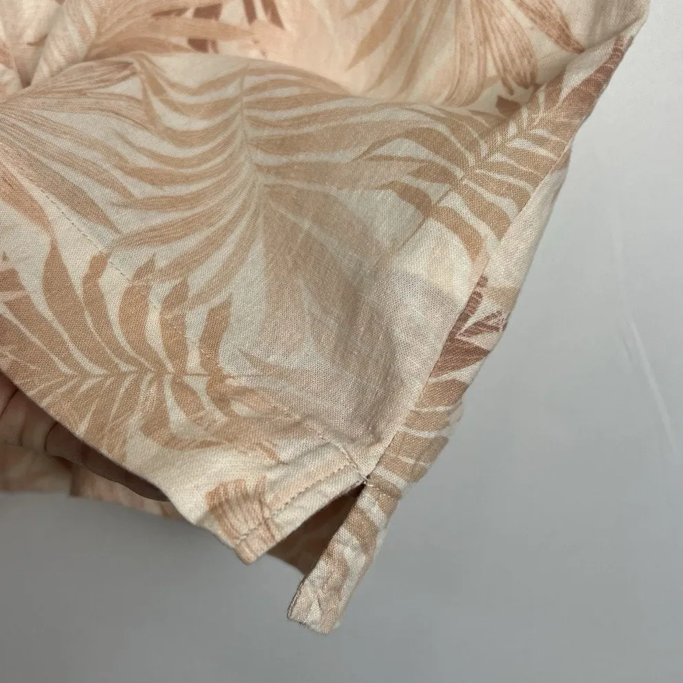 Faherty paradise cove top tropical Jungle Linen Buttoned shirt Sz S - Image 9