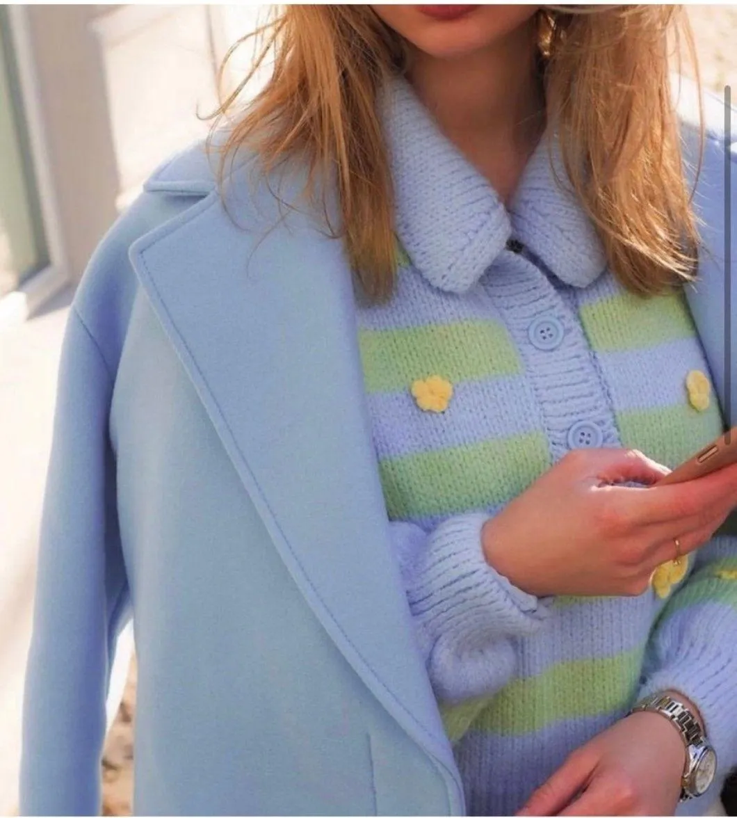 Floral Embroidered Knit Sweater - Image 3