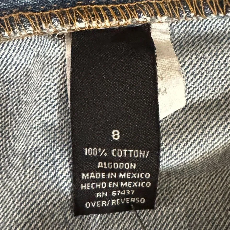 Ralph Lauren Vintage Denim Saturday Jeans Distressed with Paint‎ Marks Size 8 - Image 2