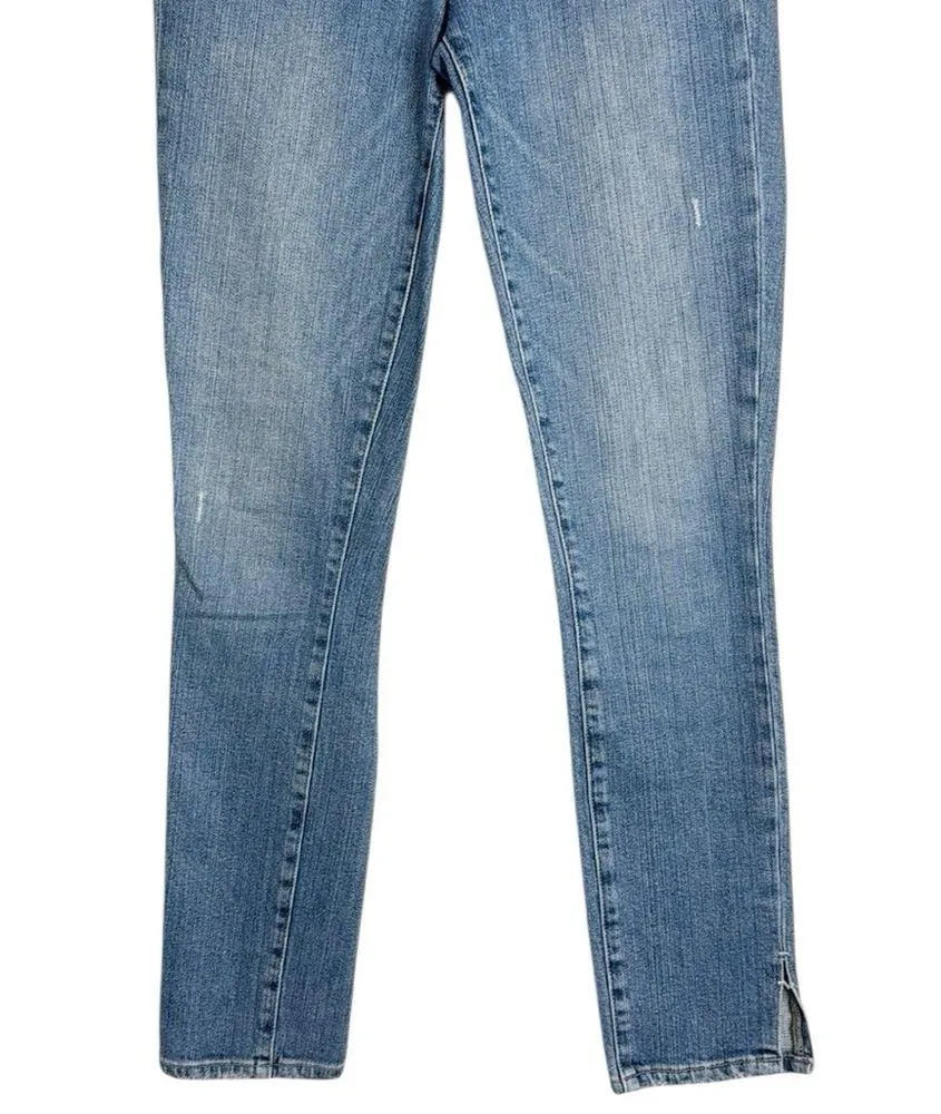 PAIGE Hoxton Ankle Peg Blue Distressed Skinny Jeans Beachwood Wash size 24 - Image 9