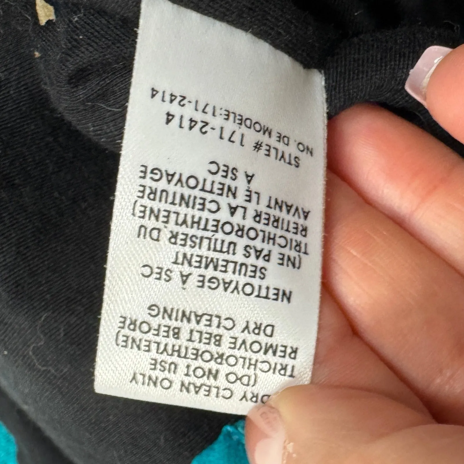 Nanette Lepore  Blazer Womens Medium Blue Green Tweed Jacket Button Front Cotton - Image 4