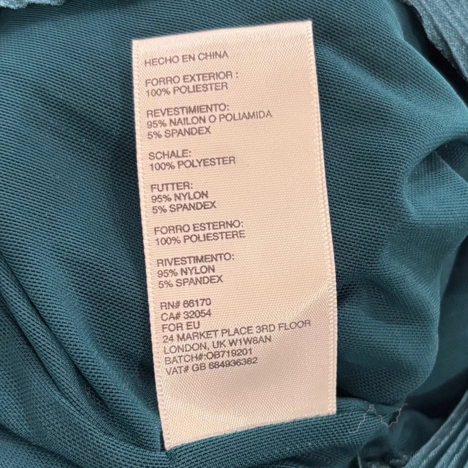 Urban Outfitters Size S Eliza Teal Green Pleated Mock-Neck Wide Leg Jumpsuit - Image 6