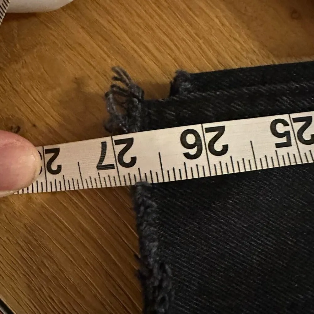 Abercrombie & fitch the skinny high rise black button fly Jean 29/8 - Image 6