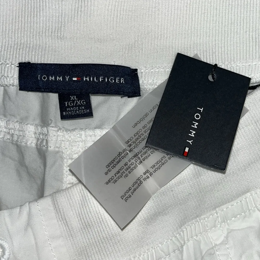 Tommy Hilfiger NWT Size XL White 100% Cotton Pull-On Convertible Shorts - Image 3